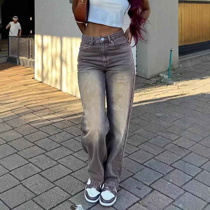 Ravelle™ | Retro Wash Straight Jeans