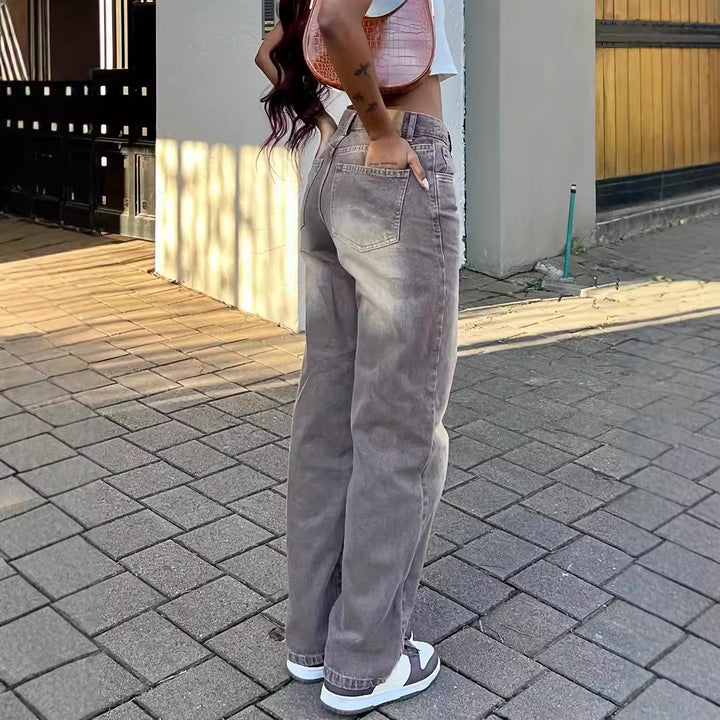 Ravelle™ | Retro Wash Straight Jeans