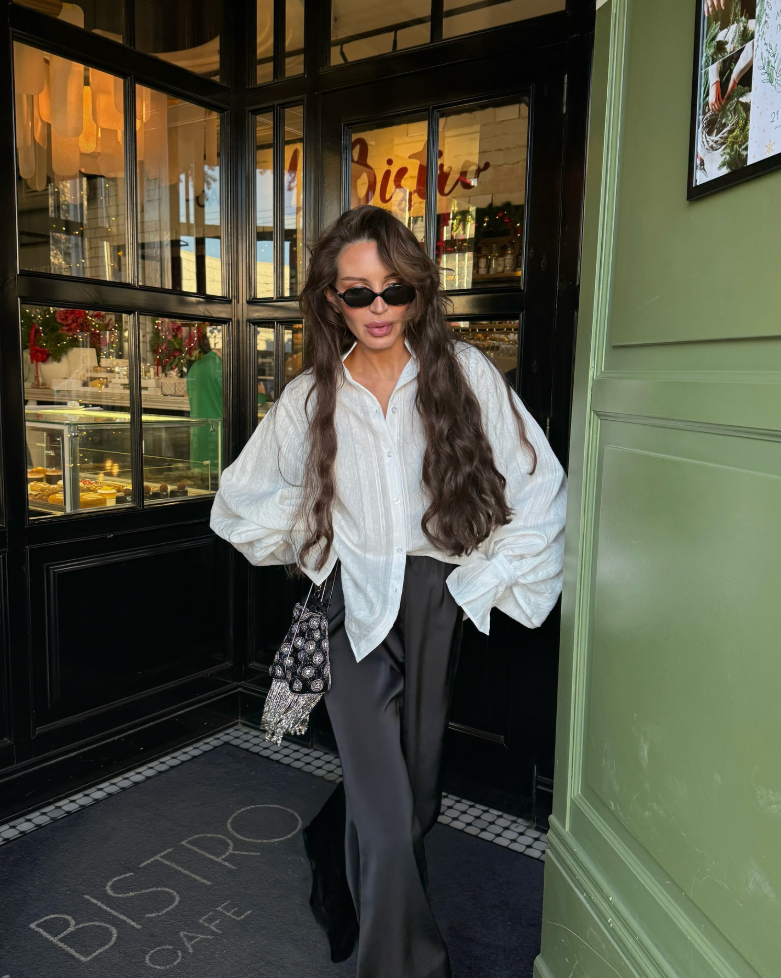 Belloura™ | Flare Sleeve White Shirt