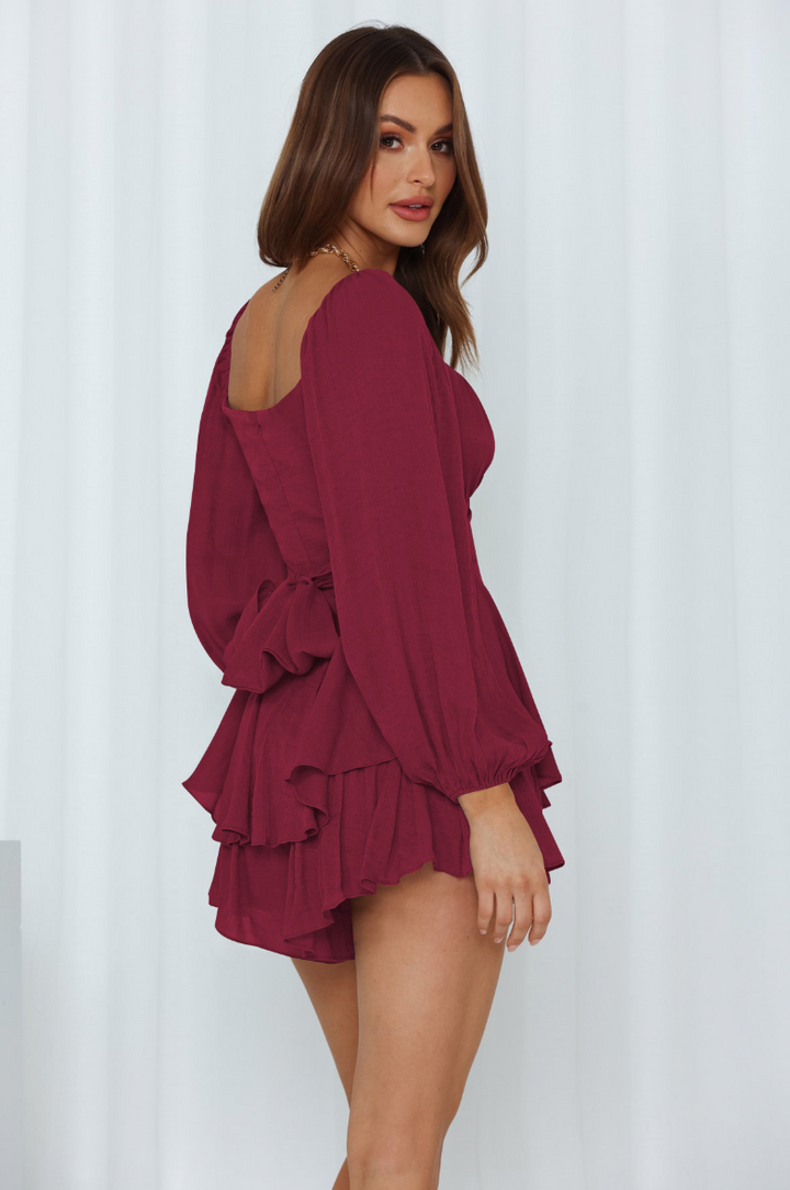 Solenya™ | Ruffle Sleeve Short Dress