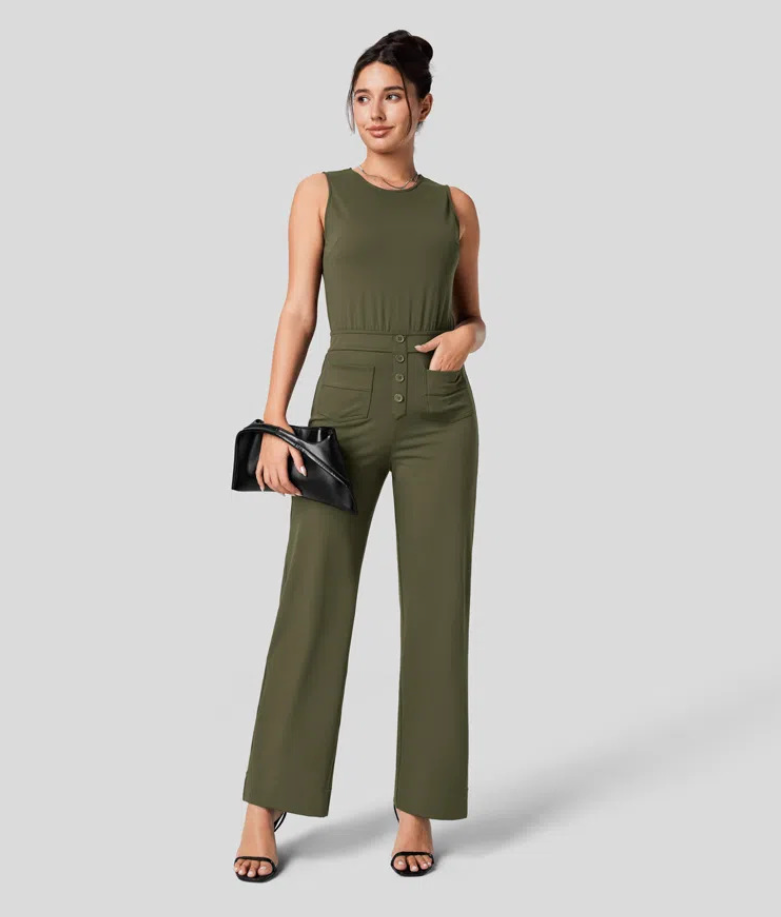 Nuvira™ | Knit Pocket Jumpsuit