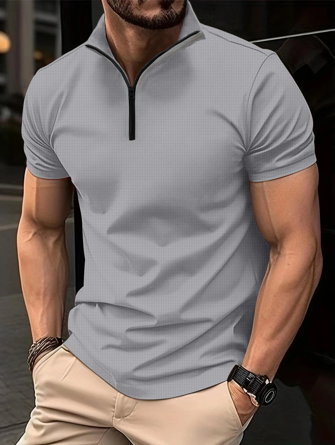Lucas™ The Luxe Zip Polo