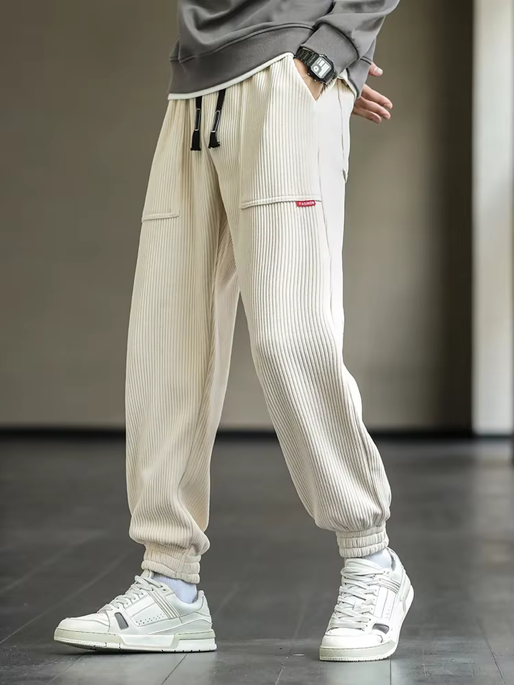 Senvara™ The Mustard Cord Comfy Joggers